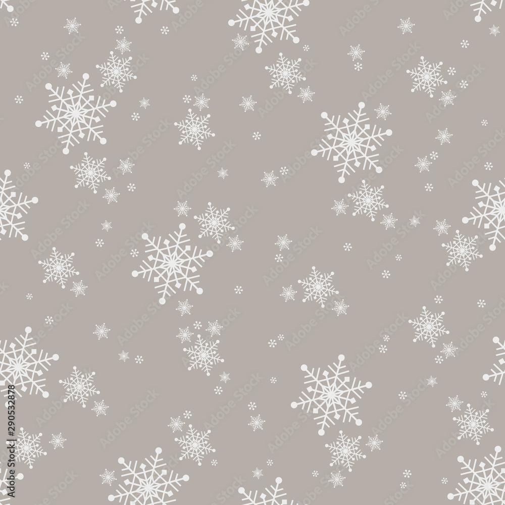 Seamless snowflake pattern for Christmas	