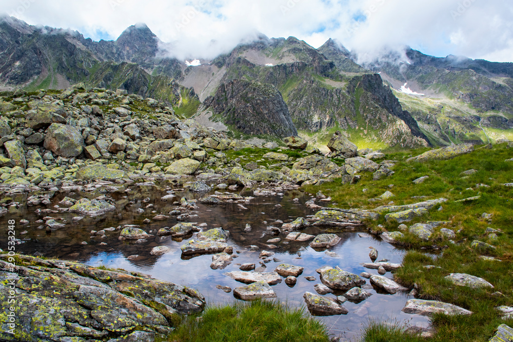 small alpine lake in Tyrol