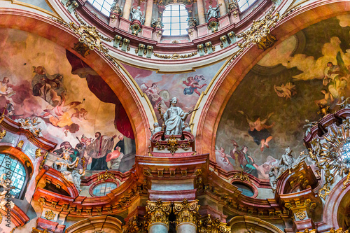 Canvas Print Saint Nicholas church, Mala Strana, Prague