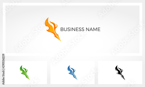 Pen Head On Fire Logo