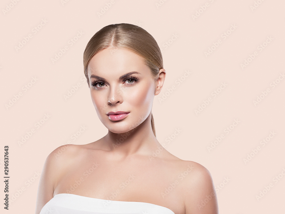 Beauty skin woman healthy skin and hair beautiful eyes lashes Beauty skin woman healthy skin and hair beautiful eyes lashes