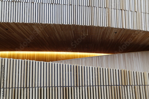 Acoustic wall abstract in Oslo, Norway