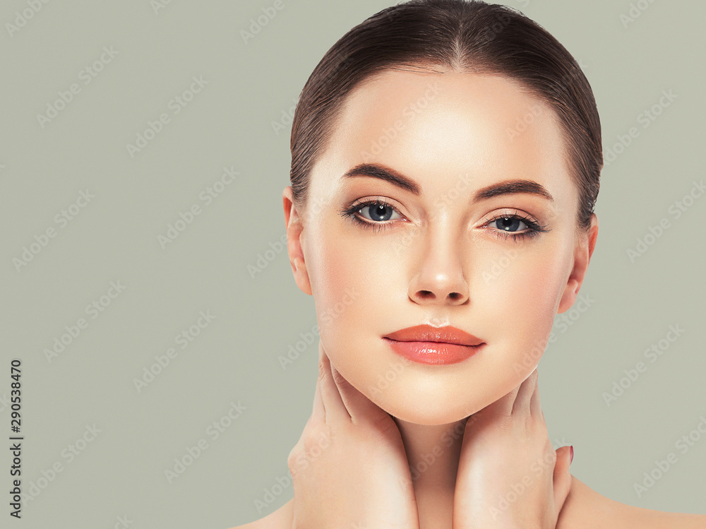 Fototapeta premium Beauty woman healthy skin face 