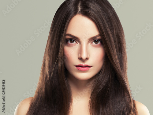 Beautiful hair woman healthy skin beauty concept