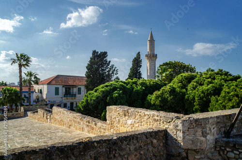 Minaret of the mosque in Larnaca, Cyprus photo