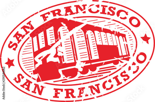 San Francisco Grunge Elips Stamp