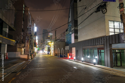street in the city at night © YJ