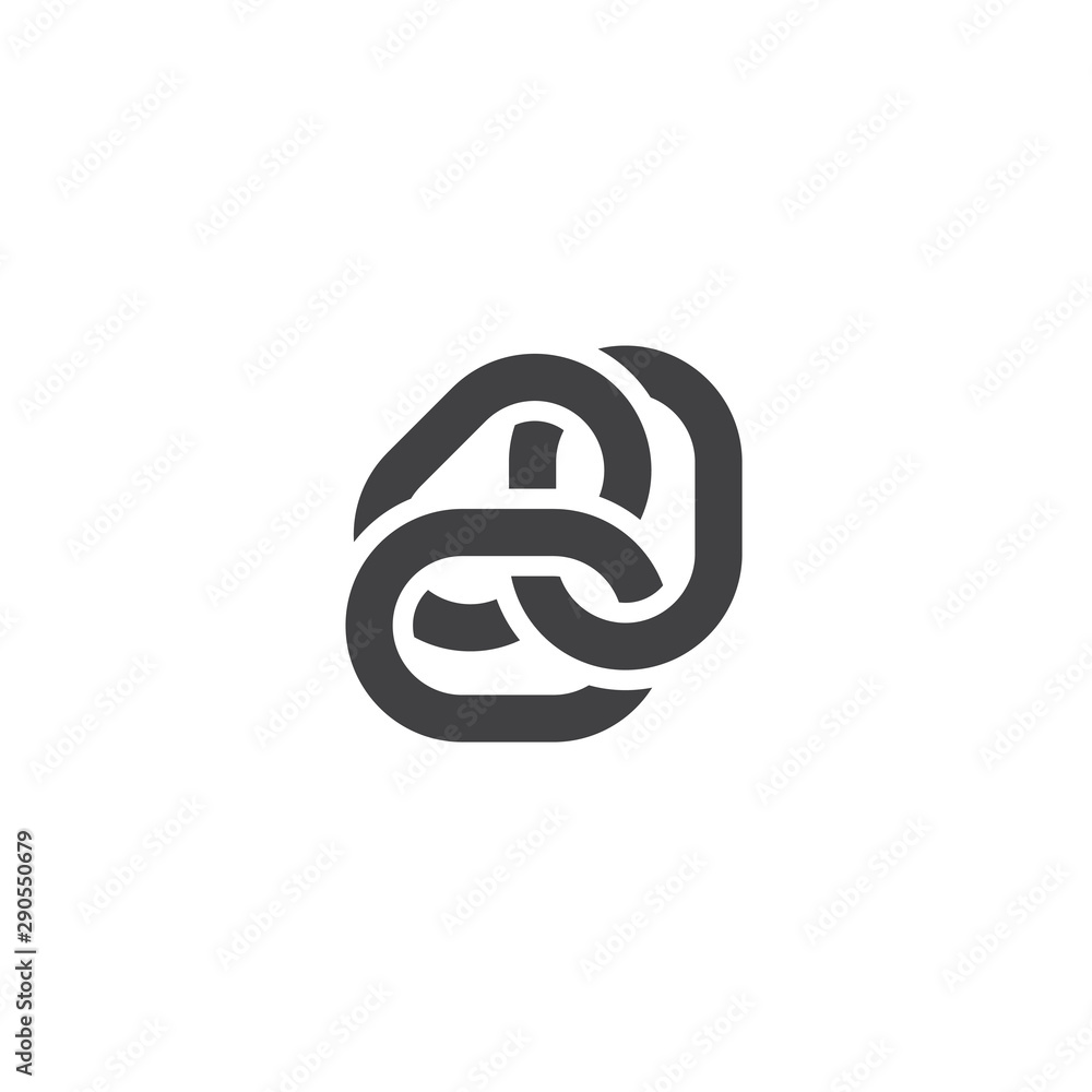 Obraz premium Chain graphic design template vector isolated illustration