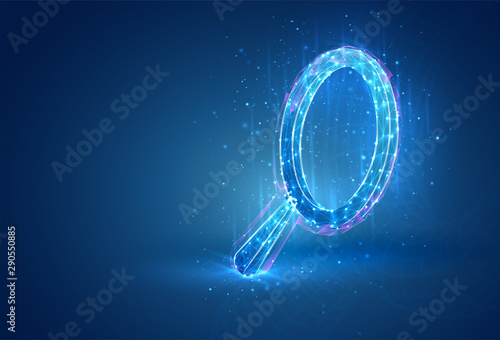 3d vector symbol, volumetric object on a blue background. layout for business and presentation