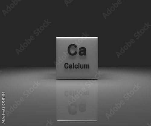 Cube with Calcium periodic system