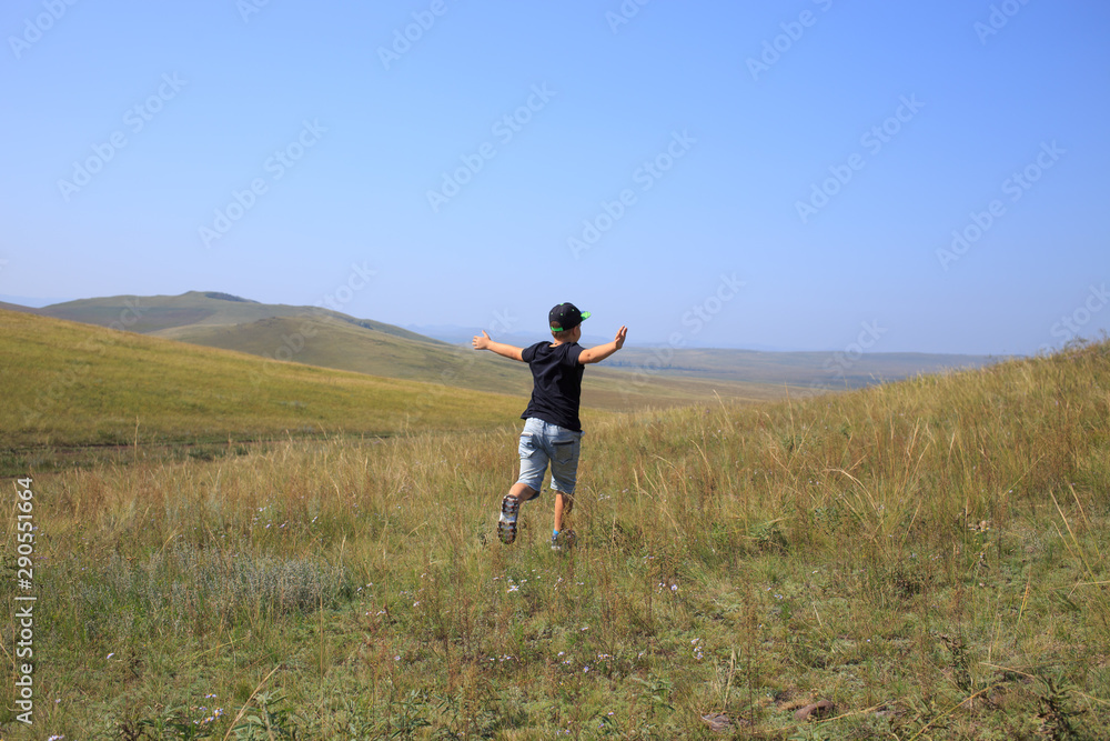 boy running