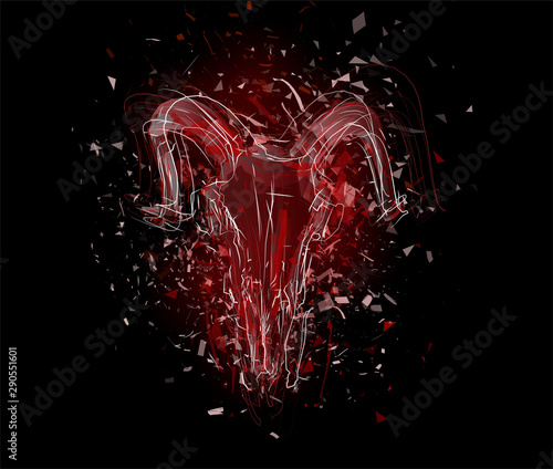 Vector abstract chaotic background.