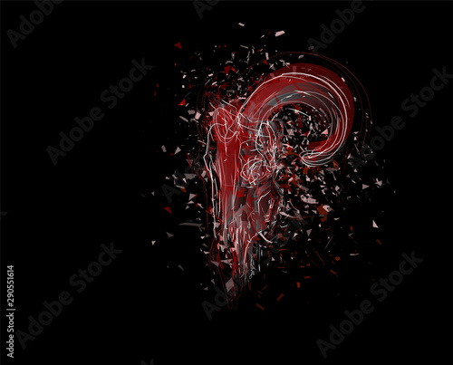 Vector abstract chaotic background.