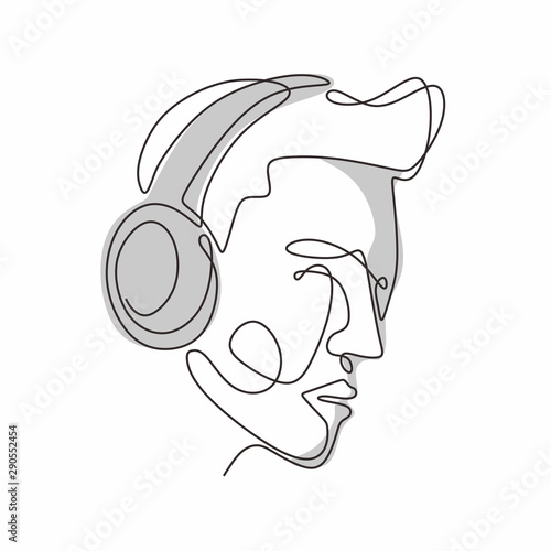 continuous line drawing hea...