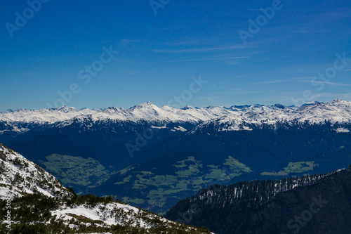 View from the Karwendel to the Tux Alps.