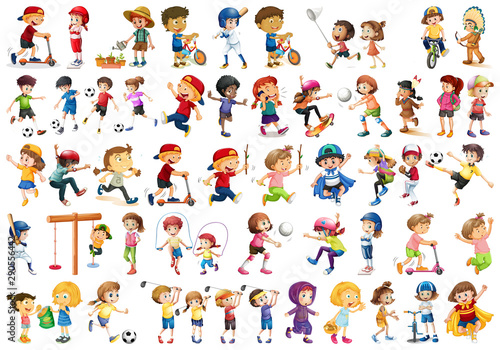 set of different people