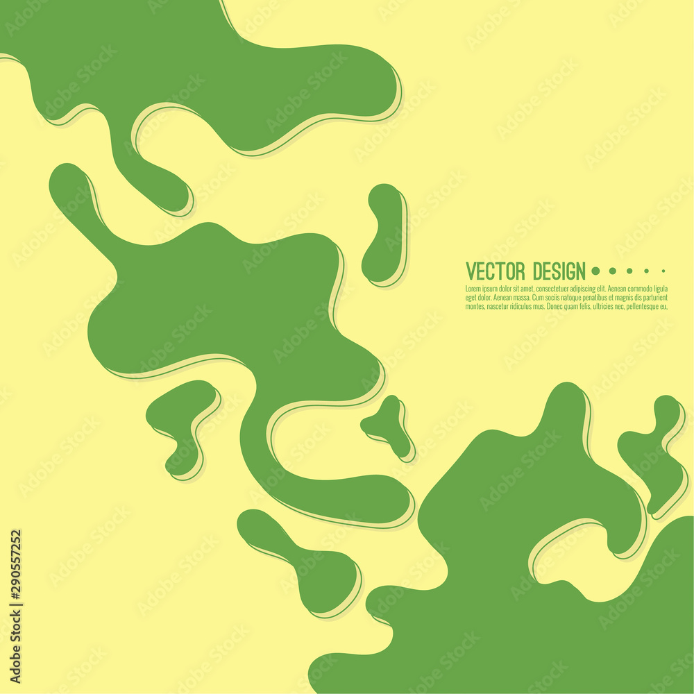 Abstract background with flowing liquid forms. Vector illustration with patchy spots. Layout for book, brochure, flyer, poster, booklet, leaflet, cover, banner. Abstract background with flowing liquid forms. Vector illustration with patchy spots. Layout for book, brochure, flyer, poster, booklet, leaflet, cover, banner.