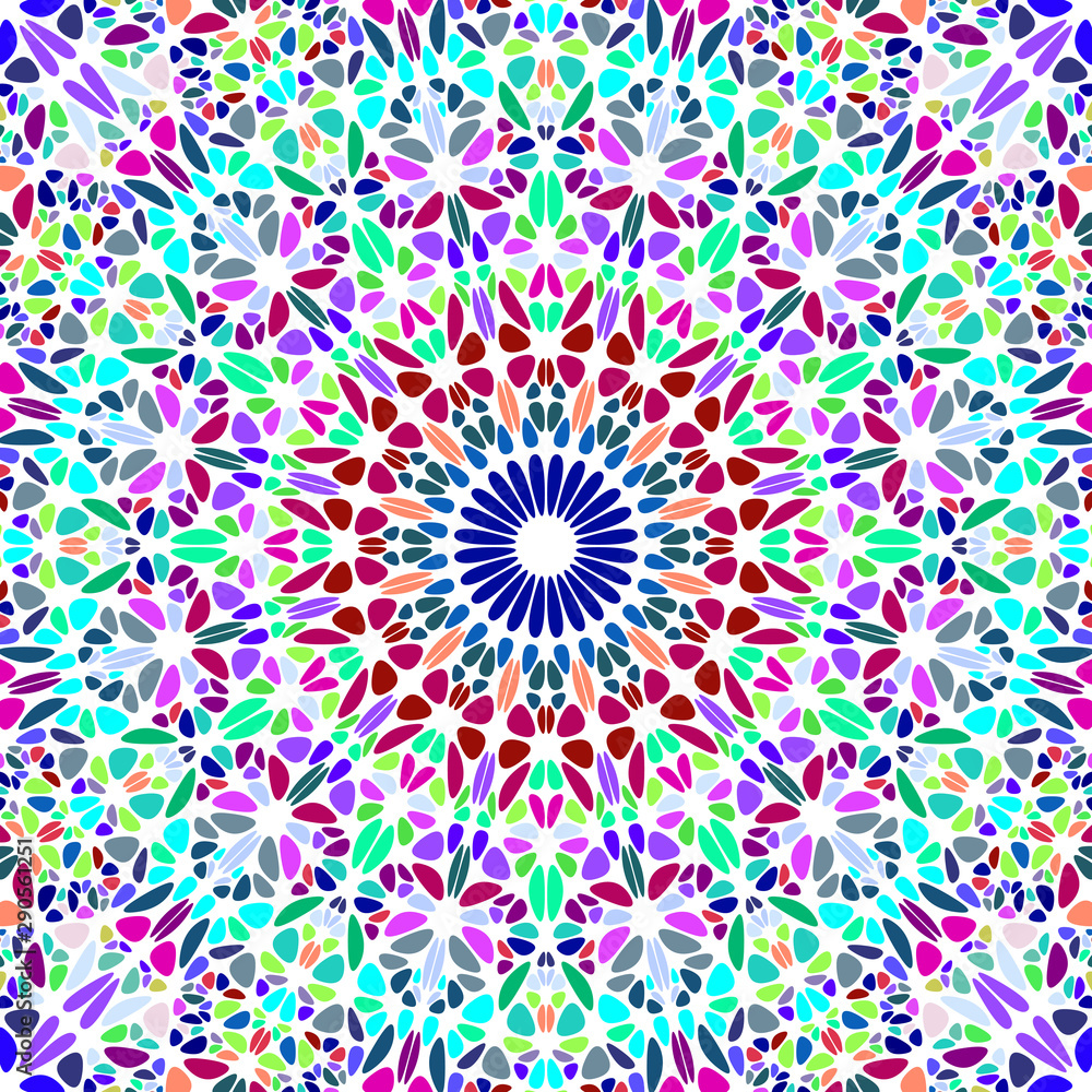 Geometrical dynamic round ornament pattern mandala background design - circular abstract vector illustration
