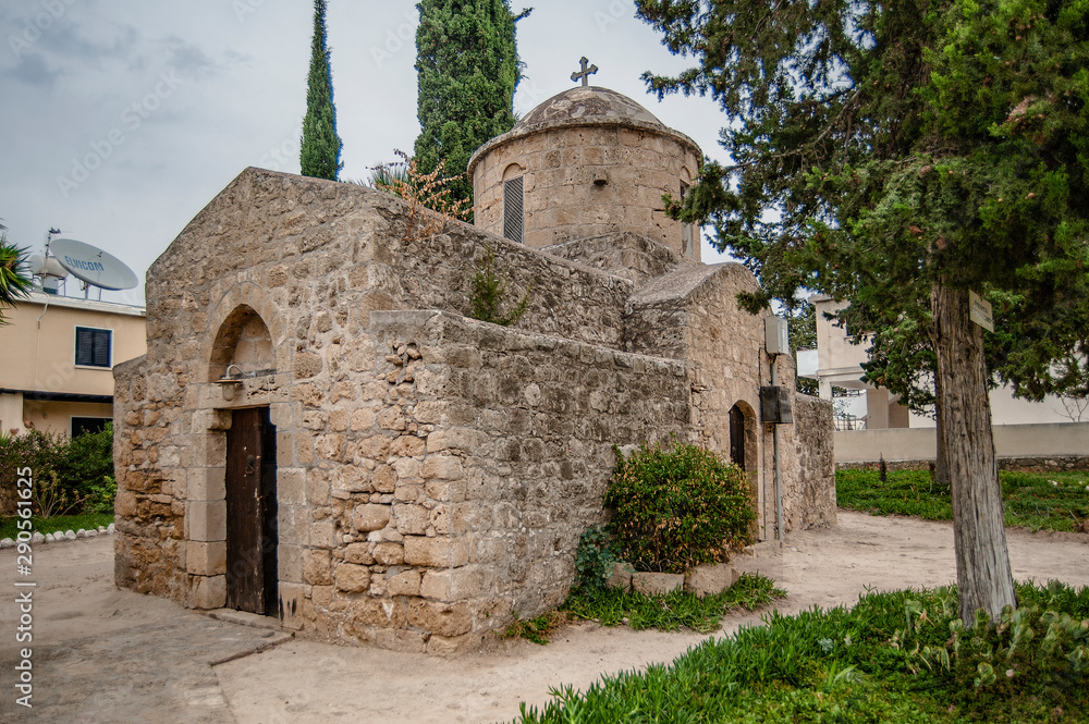 One of the smallest Orthodox churches in Cyprus, showing all the characteristic features of Byzantine architecture.    