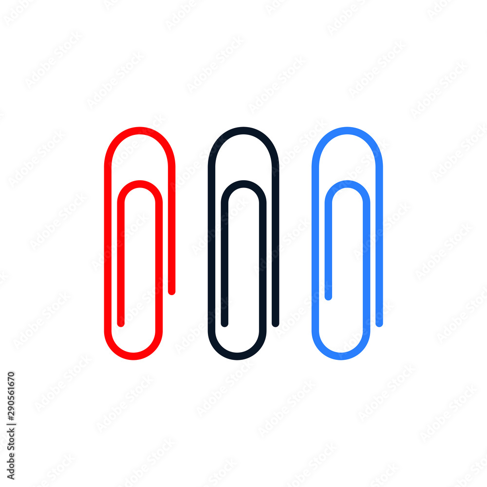 paper clip icon. Vector illustration paper clip icon. Vector illustration