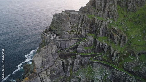 Ruins on Skellig Michael, aerial