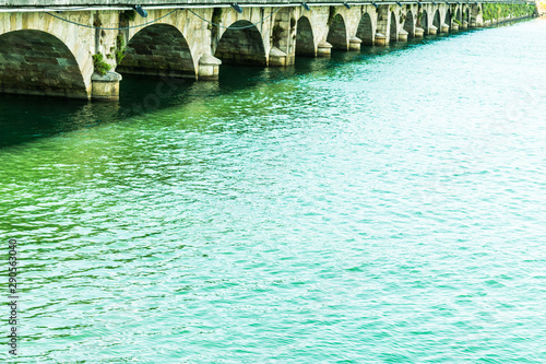Wallpaper Mural stone bridge with several eyes crossing the bay in Pontedeume in Coruna Torontodigital.ca
