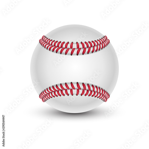 Baseball ball with shade. Softball or hardball