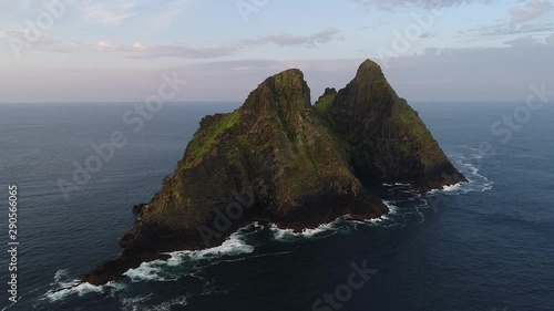 Wide aerial, island of Skellig Michael