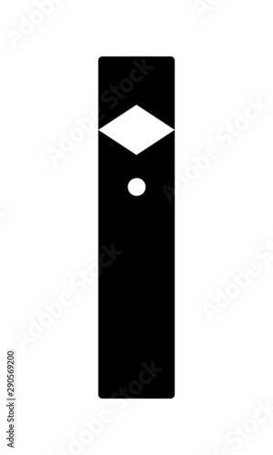 e cigarette vector illustration. electric cigarette icon. Vape icon concept.