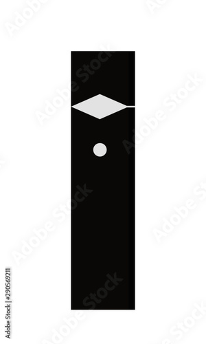 e cigarette vector illustration. electric cigarette icon. Vape icon concept.