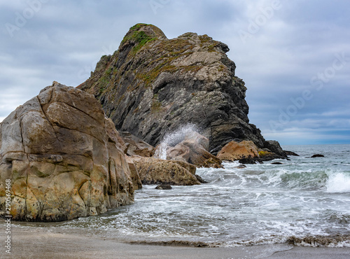 rock in the sea