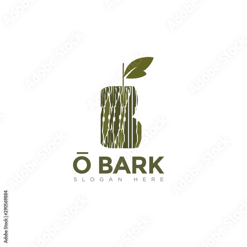 logo o bark, for recycle oak barks