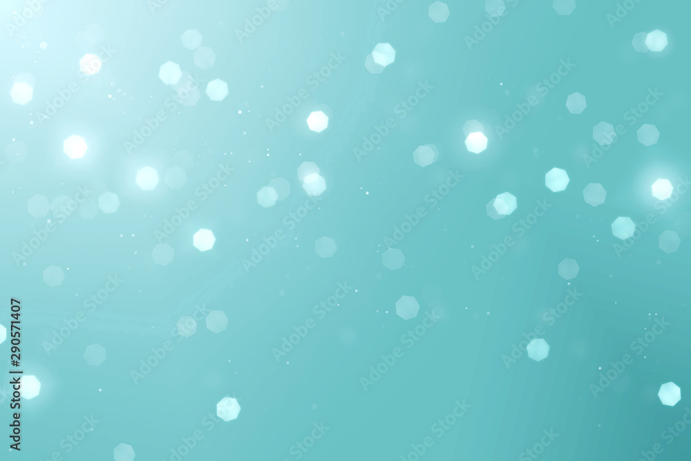 Abstract teal bokeh background