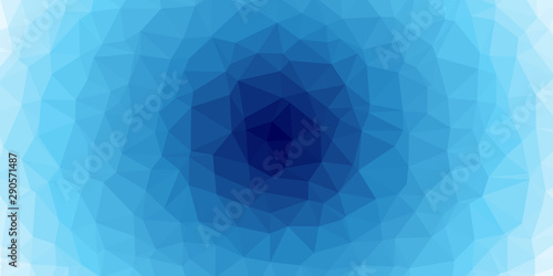 Abstract Ocean Colors Delaunay Voronoi trianglify Generative Art background illustration