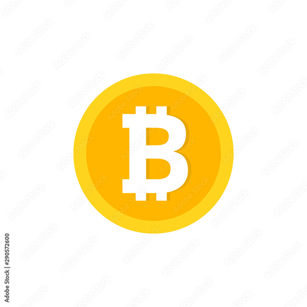 Bitcoin cryptocurrency round symbol. Flat style for apps and websites. Vector illustration. Bitcoin cryptocurrency round symbol. Flat style for apps and websites. Vector illustration.
