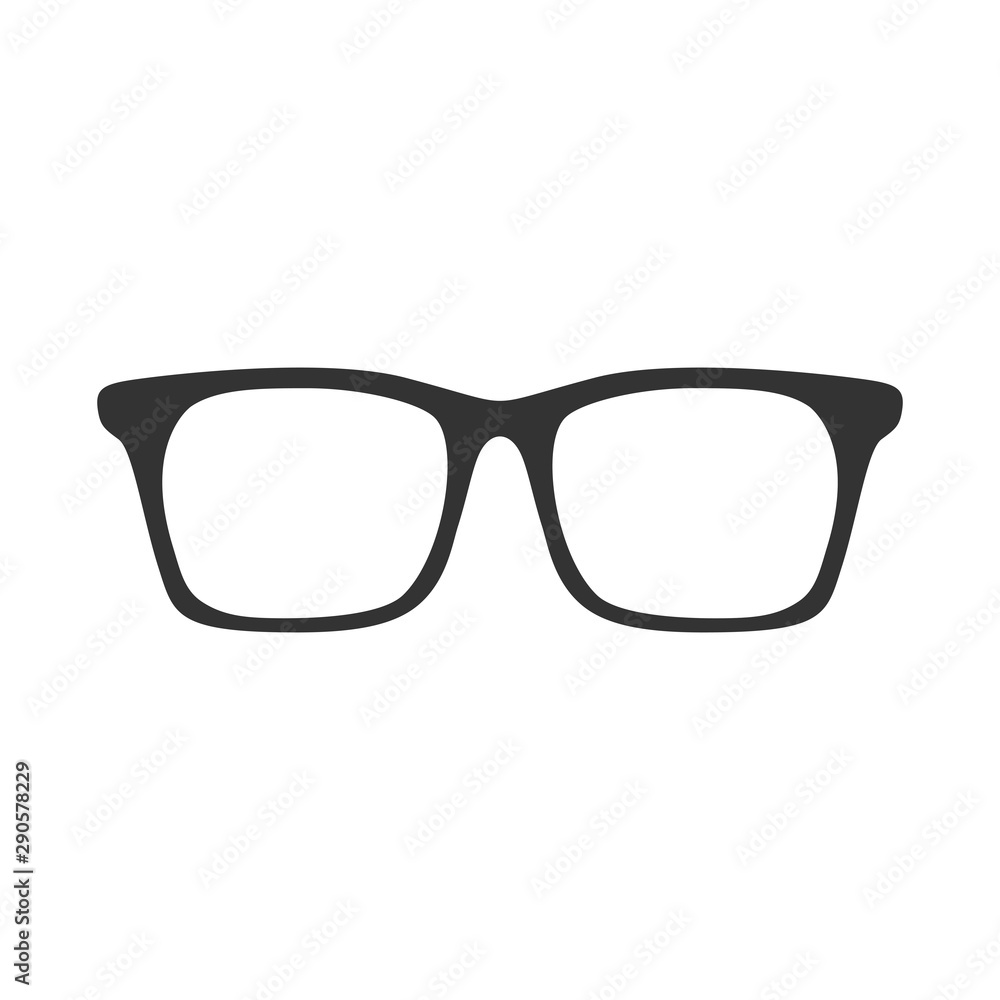 Fototapeta premium Vector Glasses. Flat icon.