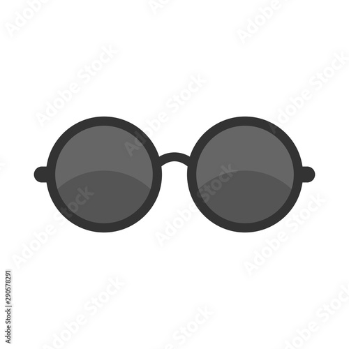 Vector Glasses. Flat icon.