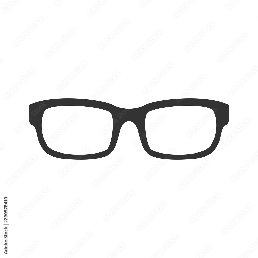 Vector Glasses. Flat icon. Vector Glasses. Flat icon.