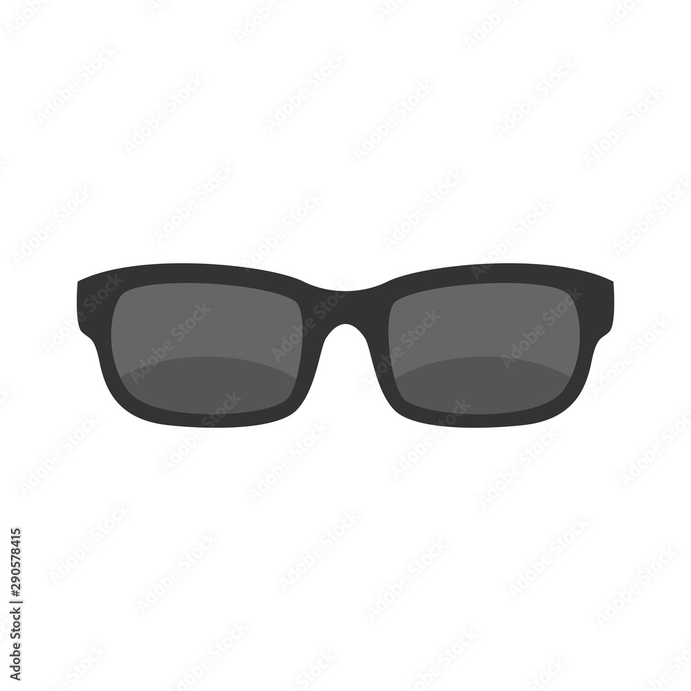 Vector Glasses. Flat icon. Vector Glasses. Flat icon.