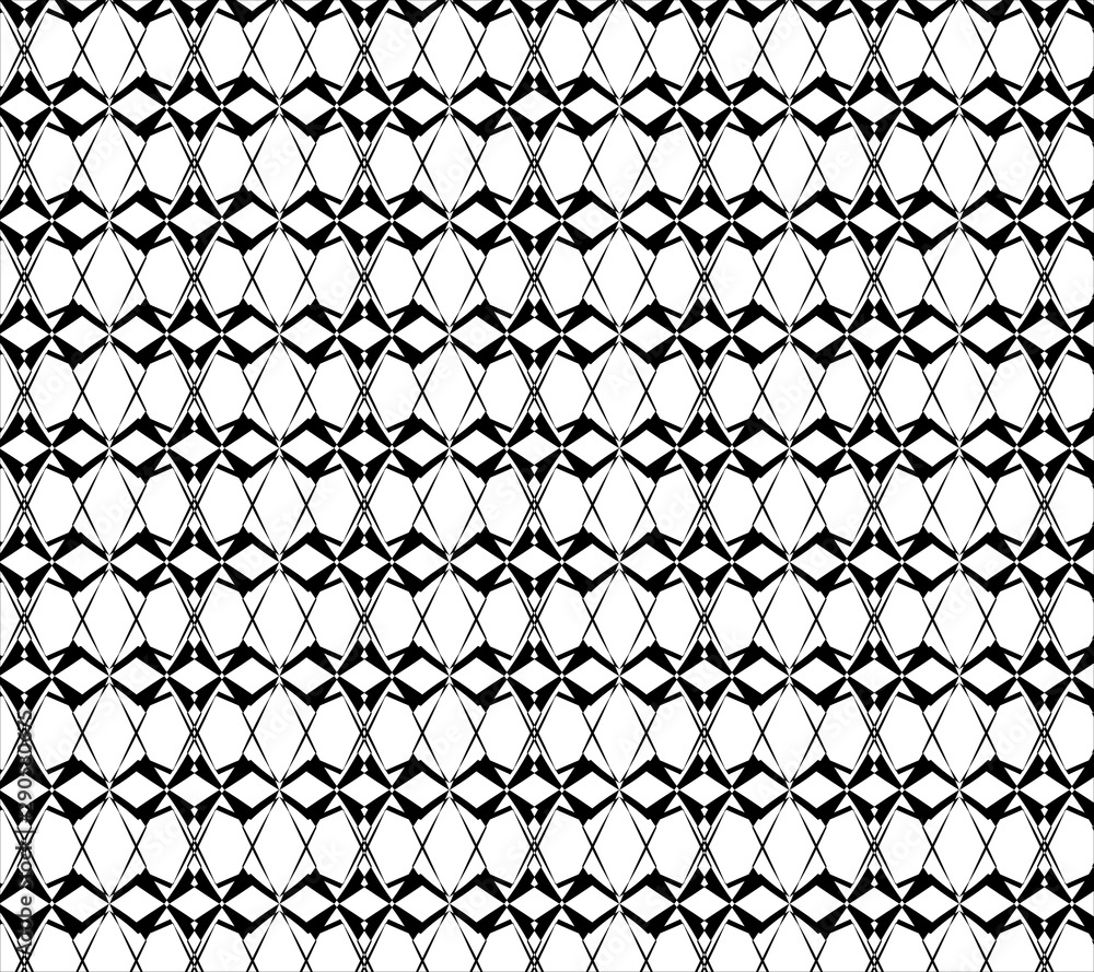 Fototapeta premium Abstract pattern design black and white color for background and wallpaper