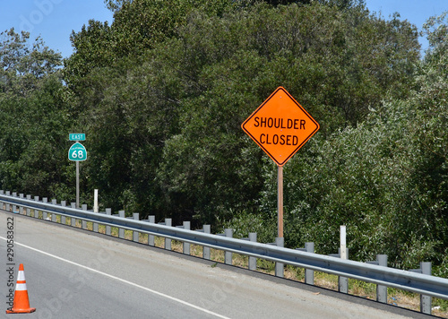 Carme by the seal, USA - july 14 2016 : road in the south of the city photo