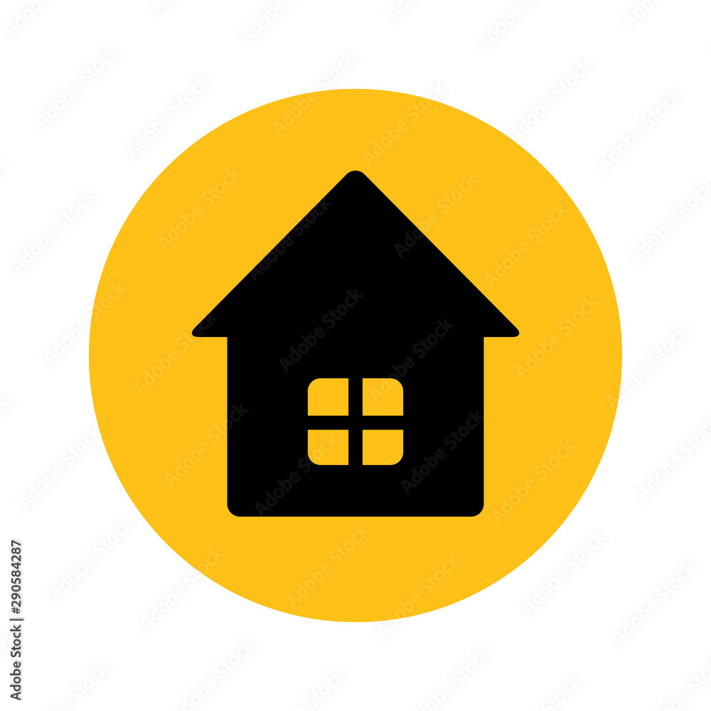 House vector. Icon for web and mobile application. Flat design style. House vector. Icon for web and mobile application. Flat design style.