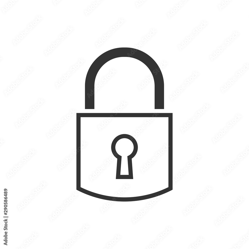 Lock icon. Concept password, blocking, security. Icon for web and mobile application. Vector illustration. Lock icon. Concept password, blocking, security. Icon for web and mobile application. Vector illustration.