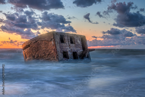 Ruins of bunker photo