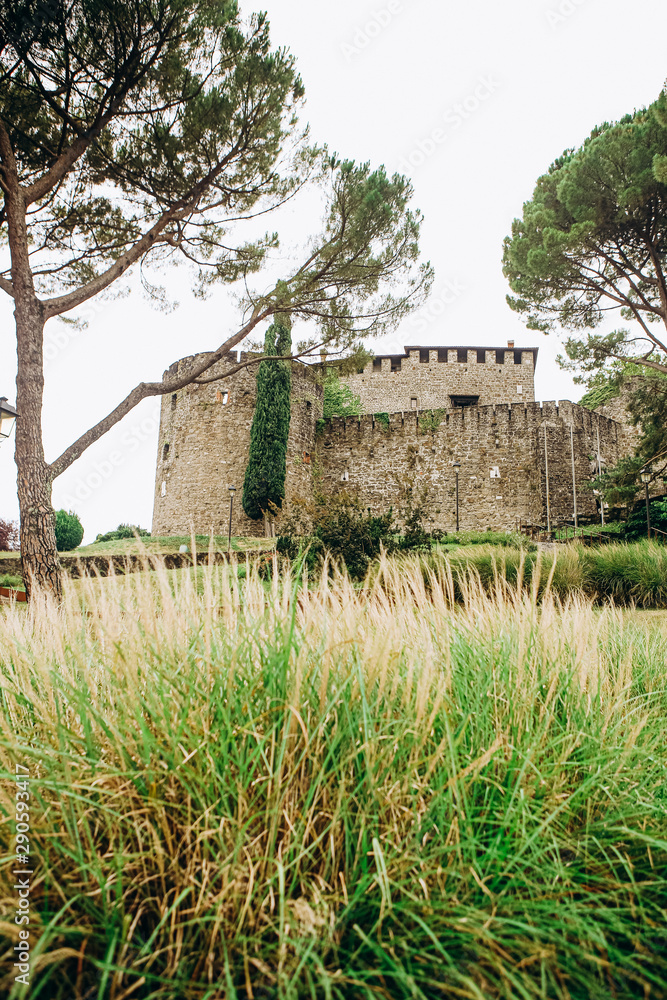 old stone fortification bastion hill in italy old stone fortification bastion hill in italy