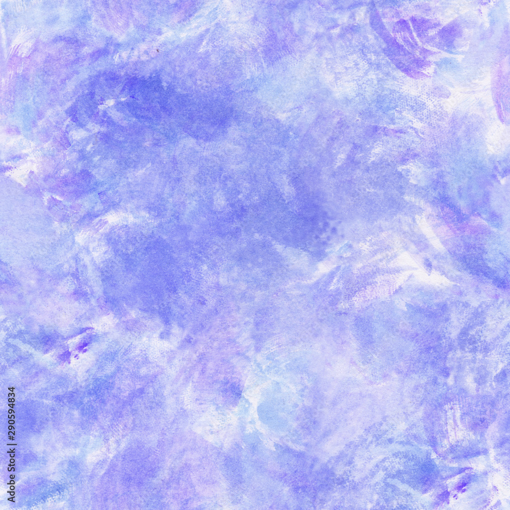 Hand drawn abstract watercolor texture with violet and white colors