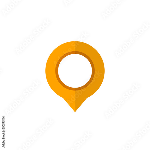 Free Download Map pointer icon. GPS location symbol. Flat design style. - GFXLoad