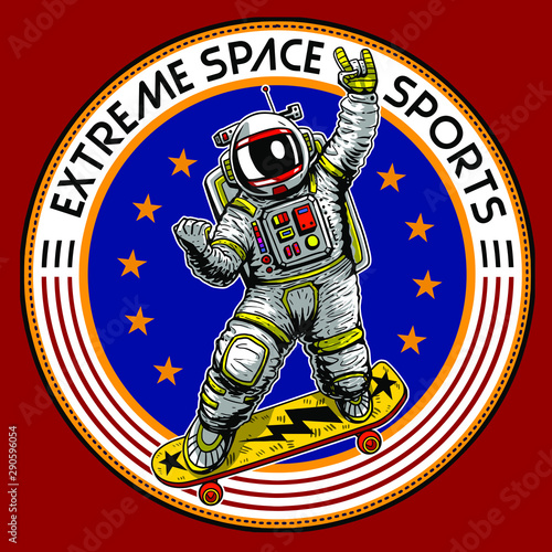 astronaut illustration tee shirt logo wallpaper graphic design print  