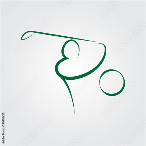 Golf logo. icons, template for tournament, club etc - EPS 10 vector