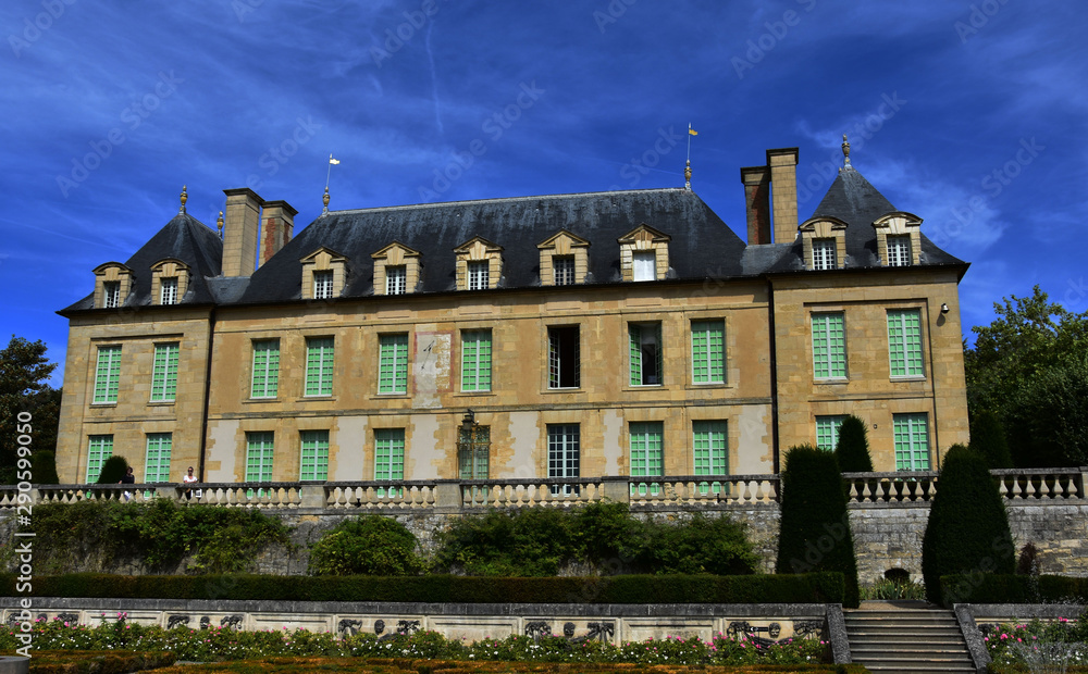 Auvers Sur Oise`s castle in summer